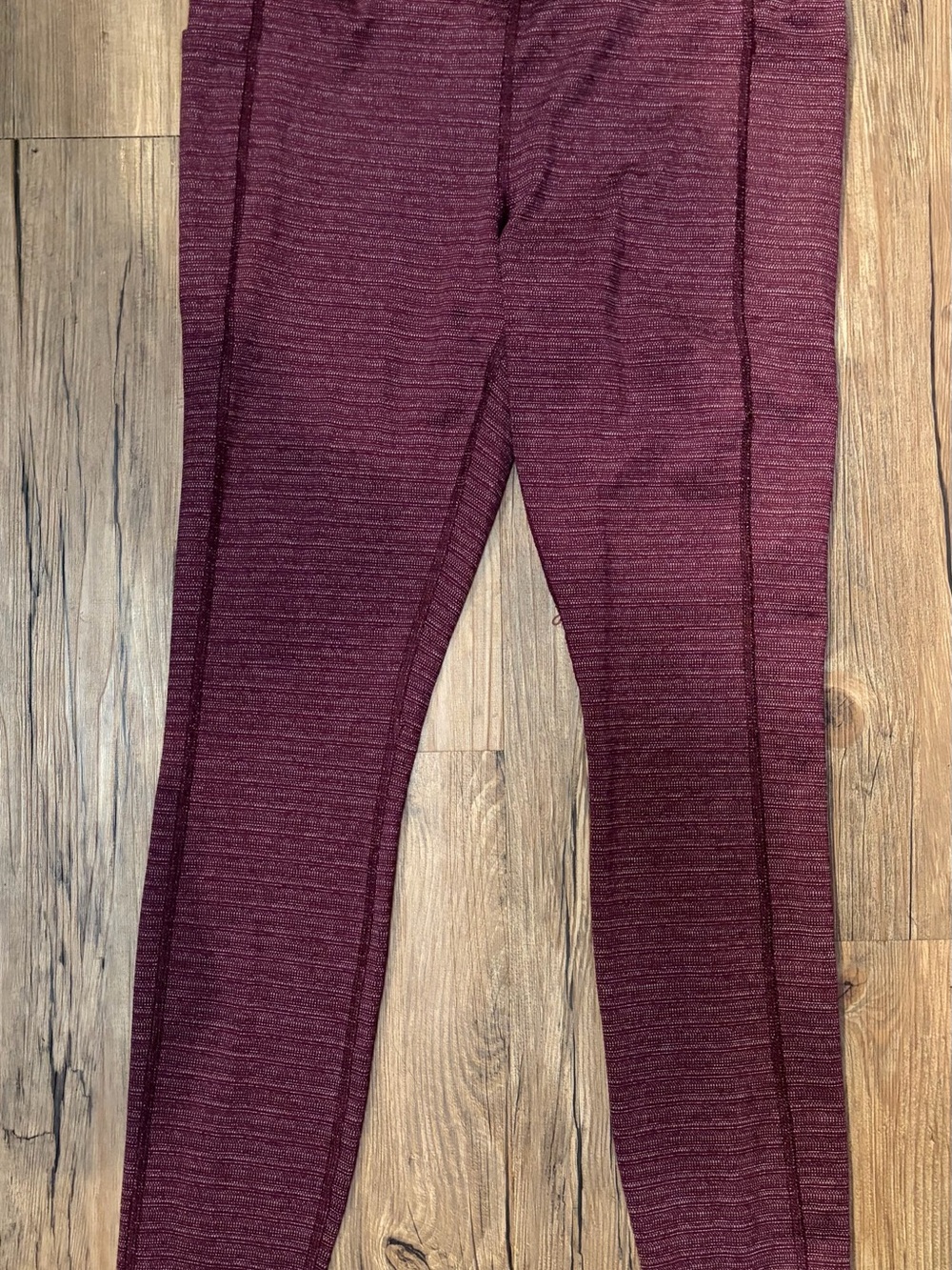 Athletic Works Women's Maroon Heather Leggings